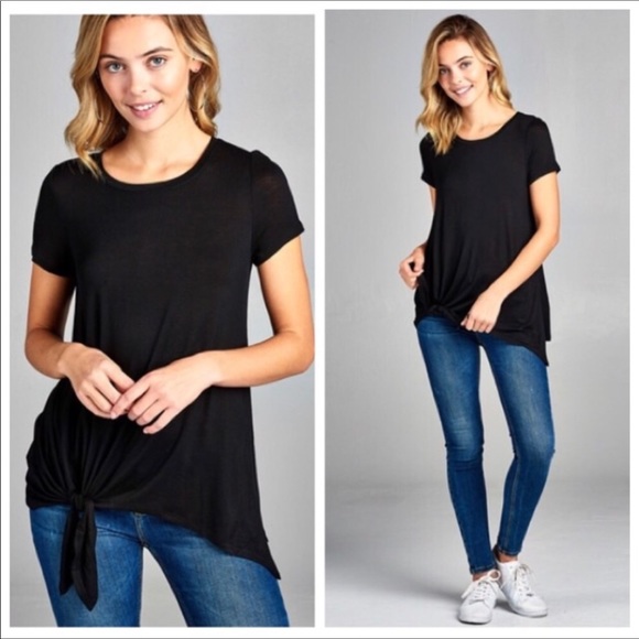 🆕New Black side tunic top - Picture 2 of 2